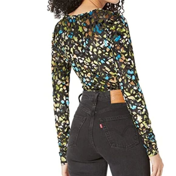 Ted Baker Joslynn Women's Devore Mesh Bodysuit - Picture 2 of 9